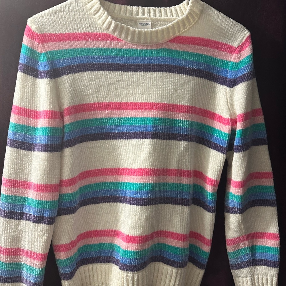 Girls Size 16 Striped Sweater